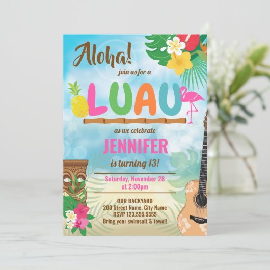 ルアウ（ハワイ式宴会）トロピカルバースデーパーティー (スタンド正面)