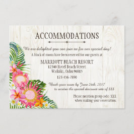 ルアウ（ハワイ式宴会）トロピカルビーチリゾート宿泊施設 エンクロージャーカード