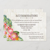 ルアウ(ハワイ式宴会)トロピカルビーチリゾート宿泊施設 エンクロージャーカード (正面/裏面)