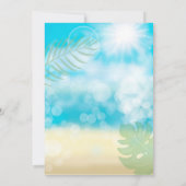 ルアウ(ハワイ式宴会)トロピカルボーイバースデーパーティー (裏面)