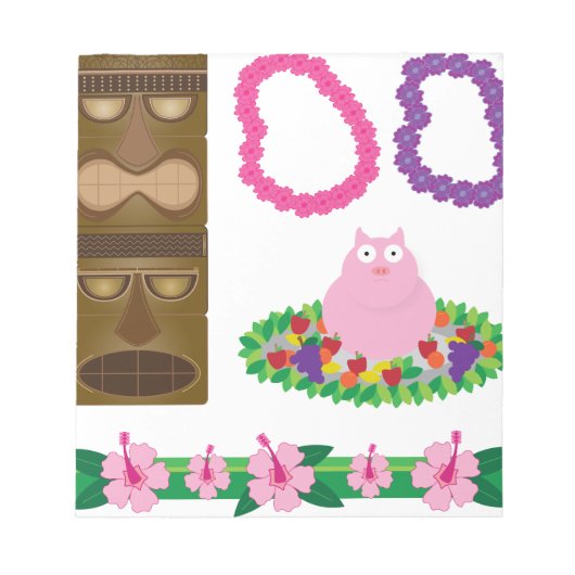 ルアウ（ハワイ式宴会） ノートパッド (正面)