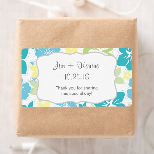 ルアウ（ハワイ式宴会）ハワイアンウォーターボトルカスタマイズのお願い！ ラベル (インサイチュ)