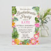 ルアウ（ハワイ式宴会）ハワイアンビーチ素朴バチェロレッテ 招待状 (スタンド正面)