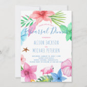 ルアウ（ハワイ式宴会）ハワイアン熱帯フローラリハーサルディナー 招待状 (正面)