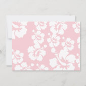 ルアウ（ハワイ式宴会）ハワイガール誕生日の招待状 招待状 (裏面)