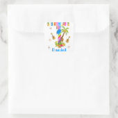 ルアウ（ハワイ式宴会）ハワイハワイアンプールボーイバースデーパーティー スクエアシール (バッグ)