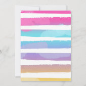 ルアウ（ハワイ式宴会）バースデーパーティハワイアンパイナップルパーティー  招待状 (裏面)