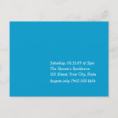 ルアウ（ハワイ式宴会）パーティの招待状 インビテーションポストカード (裏面)