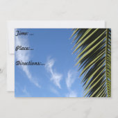 ルアウ（ハワイ式宴会）パーティの招待状 招待状 (裏面)