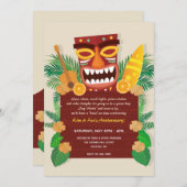 ルアウ(ハワイ式宴会)パーティの招待状 招待状 (正面/裏面)