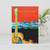 ルアウ（ハワイ式宴会）パーティの招待状 招待状 (スタンド正面)