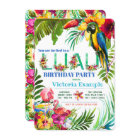 ルアウ（ハワイ式宴会）パーティの招待状