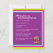 ルアウ(ハワイ式宴会)パーティの招待状::4.25cm x 5.5cm 招待状 (裏面)