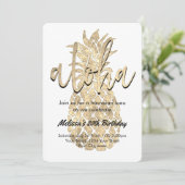 ルアウ(ハワイ式宴会)パーティーゴールデンパイナップル 招待状 (スタンド正面)