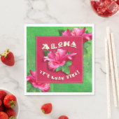 ルアウ（ハワイ式宴会）パーティー時間 スタンダードランチョンナプキン (インサイチュ)