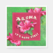 ルアウ(ハワイ式宴会)パーティー時間 スタンダードランチョンナプキン (正面)