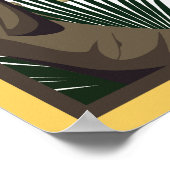 ルアウ(ハワイ式宴会)パーティー発表ポスター ポスター (角)