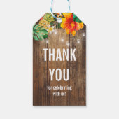 ルアウ(ハワイ式宴会)パーティー ギフトタグ (裏面)