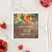 ルアウ(ハワイ式宴会)パーティー スタンダードカクテルナプキン (インサイチュ)