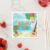 ルアウ(ハワイ式宴会)パーティー スタンダードカクテルナプキン (インサイチュ)