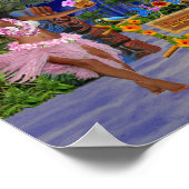 ルアウ（ハワイ式宴会）パーティー ポスター (角)