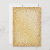 ルアウ(ハワイ式宴会)ビーチティキトロピカルパーティの招待状 招待状 (裏面)