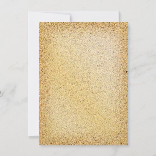 ルアウ(ハワイ式宴会)ビーチティキトロピカルパーティの招待状 招待状 (裏面)