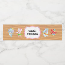 ルアウ（ハワイ式宴会）ビーチパーティー水ボトルラベル