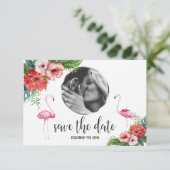 ルアウ(ハワイ式宴会)フラミンゴ熱帯フローラ写真Save The Date セーブザデート (スタンド正面)