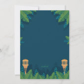 ルアウ(ハワイ式宴会)プロム招待状 招待状 (裏面)