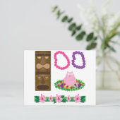 ルアウ（ハワイ式宴会） ポストカード (スタンド正面)