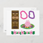 ルアウ（ハワイ式宴会） ポストカード (正面/裏面)