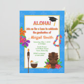 ルアウ(ハワイ式宴会)卒業パーティー招待状発表 招待状 (スタンド正面)