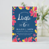 ルアウ(ハワイ式宴会)招待状-ハワイアン熱帯パーティの招待状 招待状 (スタンド正面)