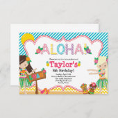 ルアウ（ハワイ式宴会）招待状 招待状 (正面/裏面)
