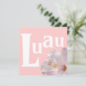 ルアウ（ハワイ式宴会）招待状 招待状 (スタンド正面)