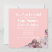 ルアウ（ハワイ式宴会）招待状 招待状 (裏面)