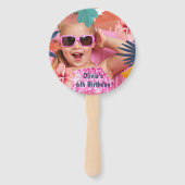 ルアウ（ハワイ式宴会）熱帯の夏の誕生日パーティー ハンドファン (正面)