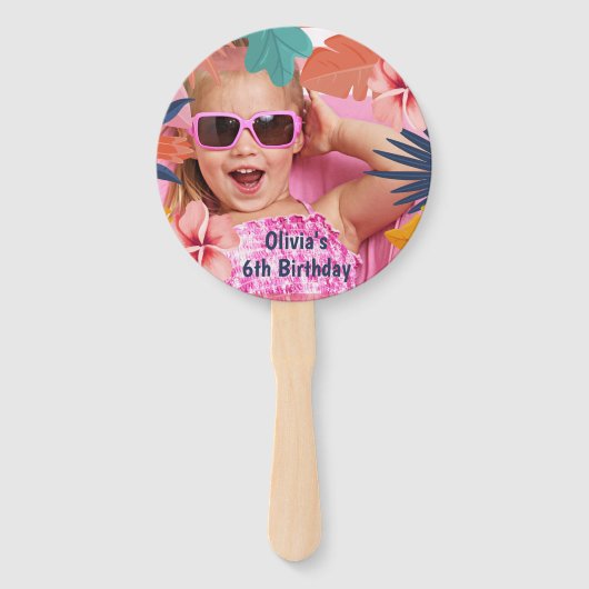 ルアウ（ハワイ式宴会）熱帯の夏の誕生日パーティー ハンドファン (正面)