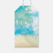 ルアウ（ハワイ式宴会）熱帯テーマ ギフトタグ (裏面)