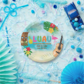 ルアウ(ハワイ式宴会)熱帯テーマ ペーパープレート (パーティー)