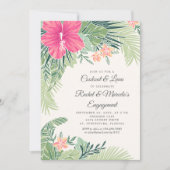 ルアウ(ハワイ式宴会)熱帯ビーチパーティー 招待状 (正面)