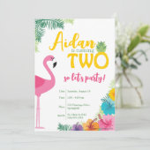 ルアウ(ハワイ式宴会)第2バースデーパーティーへの招待、ルアウ(ハワイ式宴会)招待状 招待状 (スタンド正面)