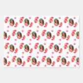 ルアウ(ハワイ式宴会)誕生日トロピカルビーチ名 ラッピングペーパーシート (正面)