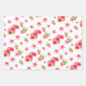 ルアウ（ハワイ式宴会）誕生日トロピカルビーチ名 ラッピングペーパーシート (正面2)