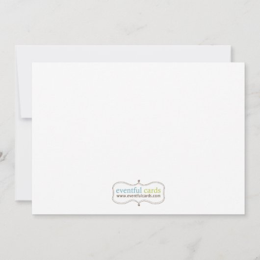 ルアウ（ハワイ式宴会）誕生日パーティーの招待 招待状 (裏面)