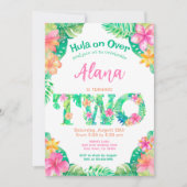 ルアウ（ハワイ式宴会）2歳 招待状 (正面)