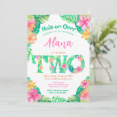 ルアウ（ハワイ式宴会）2歳 招待状 (スタンド正面)