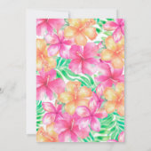 ルアウ（ハワイ式宴会）2歳 招待状 (裏面)