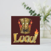 ルアウ(ハワイ式宴会)3パーティの招待状 招待状 (スタンド正面)